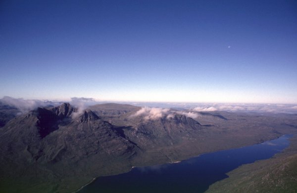 Image N-11 Beinn Dearg Mor and Loch na Sealga from An Teallach